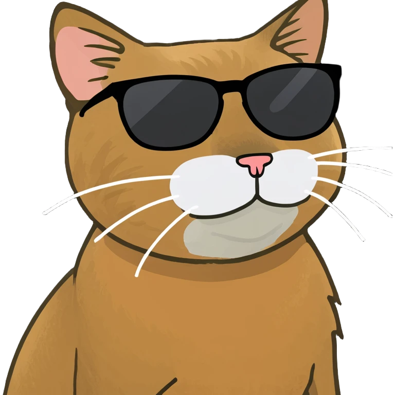Cat with sunglasses emoji