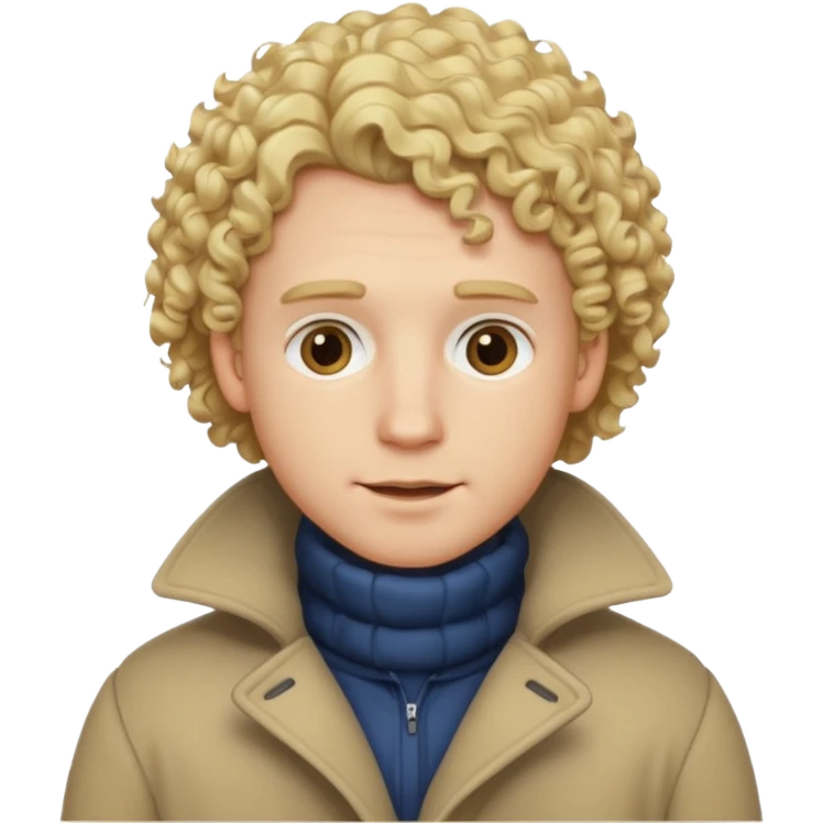 Man with Curly Hair – Blonde curls wearing winter clothes




 emoji