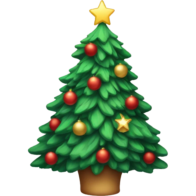 Aesthetic christmas tree emoji