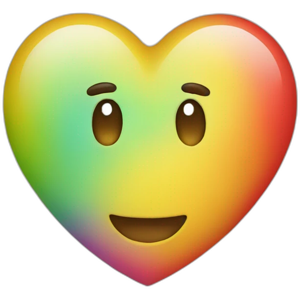 Coeur multicolore emoji