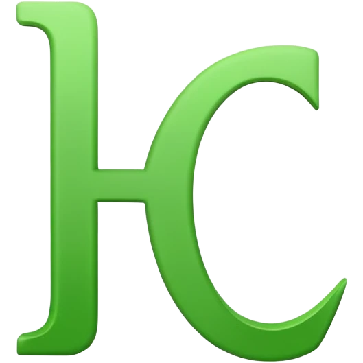 White letter f with green background emoji