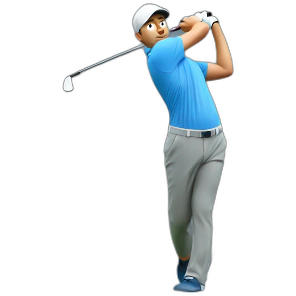 Golfer stiod in water emoji