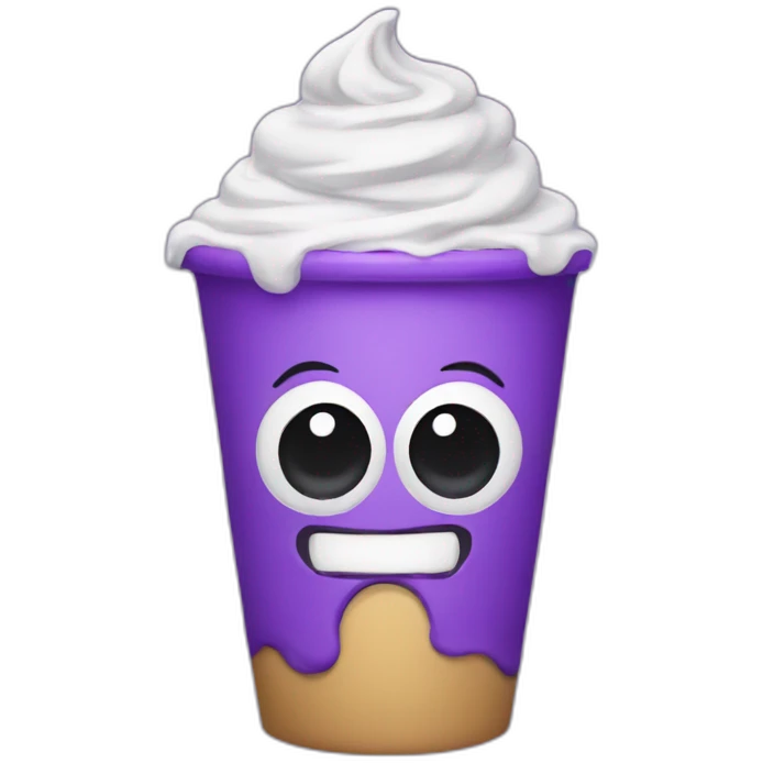 purple thickshake emoji