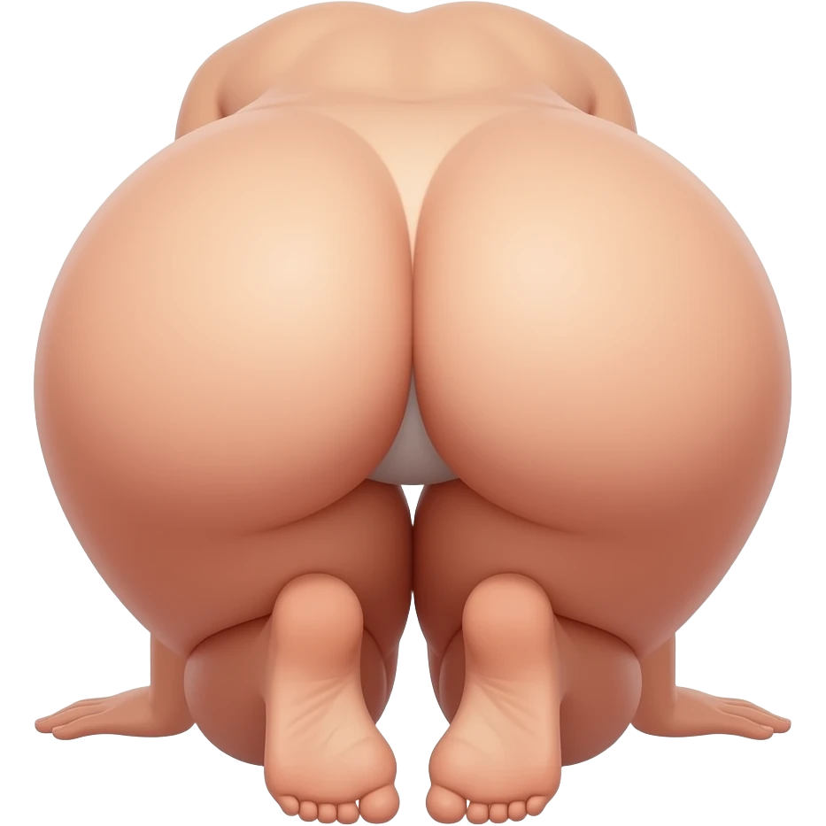 show me a naked blonde womans big butt and her her go on her knees and make her look like shes twerking but make her butt face the camera and do not make her look back make her look forward not backwards but make her look straight not down emoji