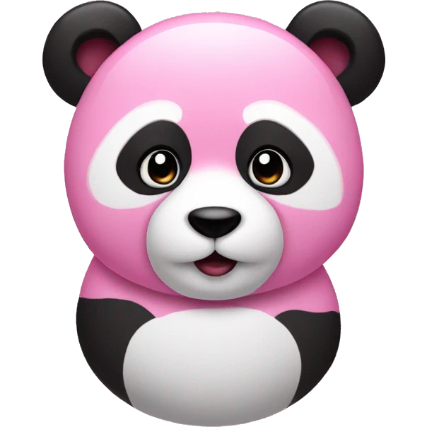Pink panda emoji