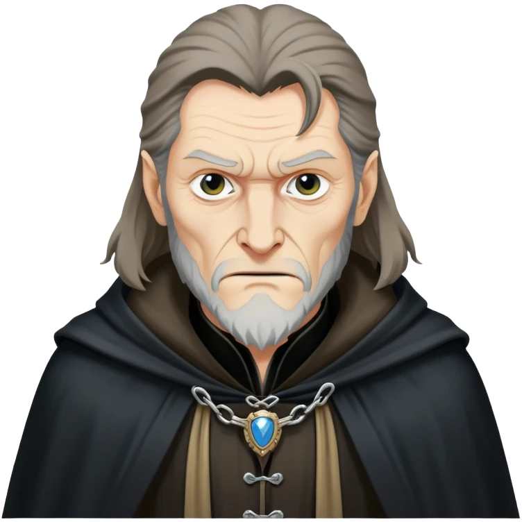 Fenrir Greyback in harry potter, black cloak emoji