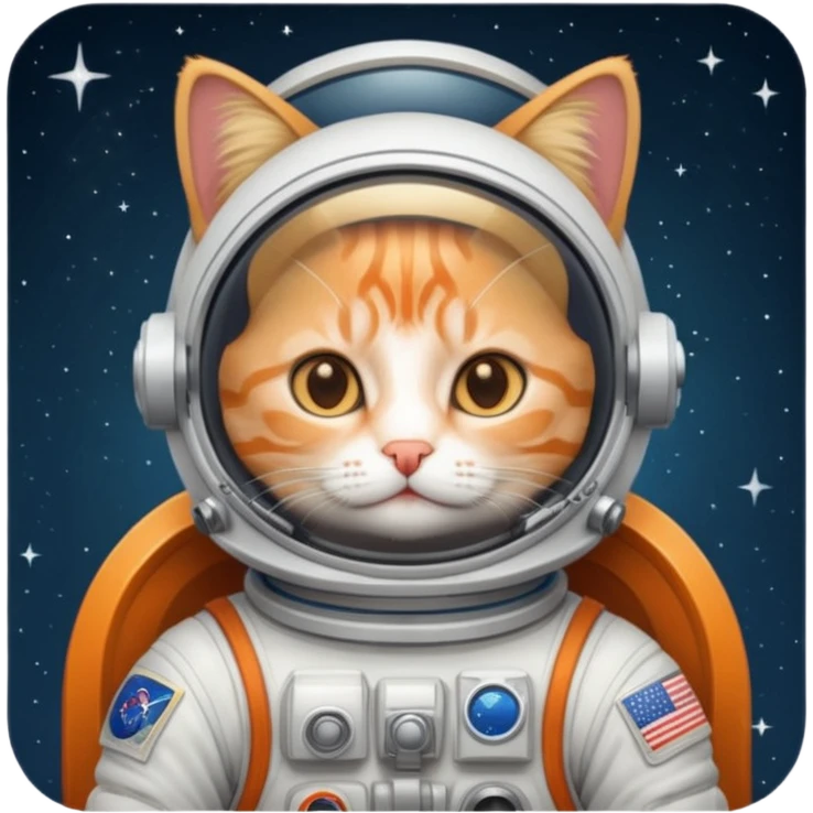 a space astronaut cat emoji