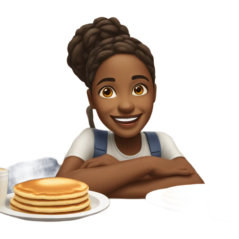 Girl at IHOP  emoji