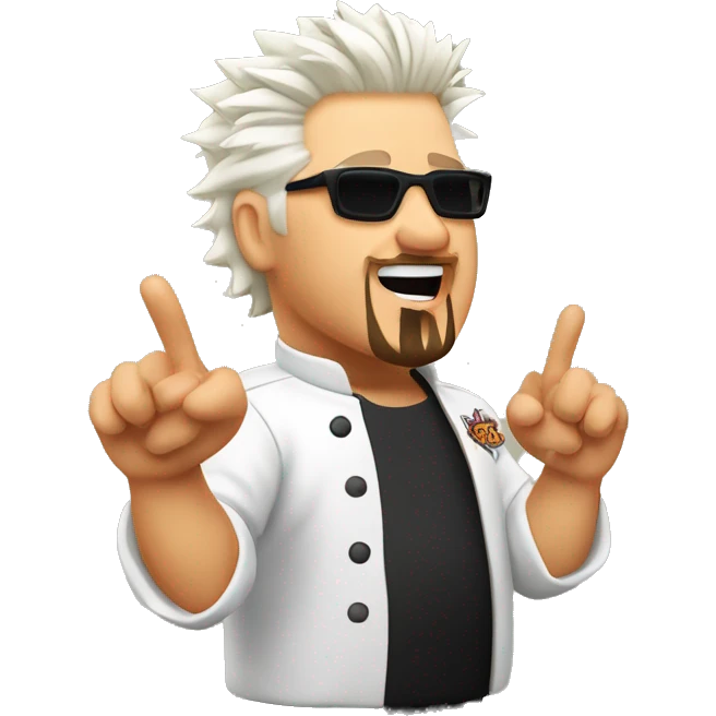 Guy Fieri doing a chef’s kiss with the 🤌🏼 hand emoji