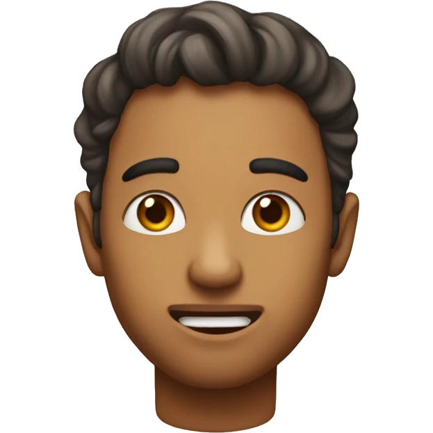 Una cara hacindo mewing  emoji