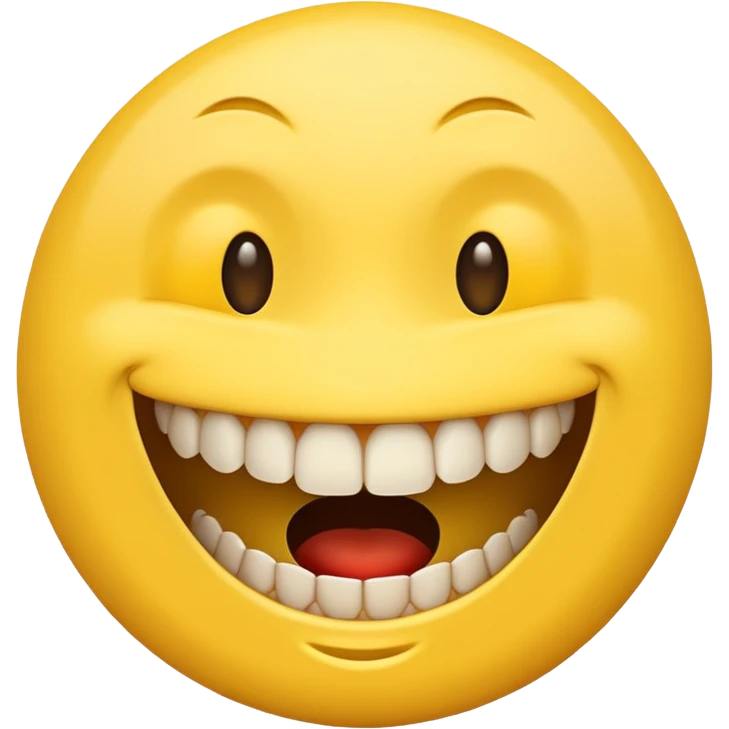 Weird creepy smile emoji emoji