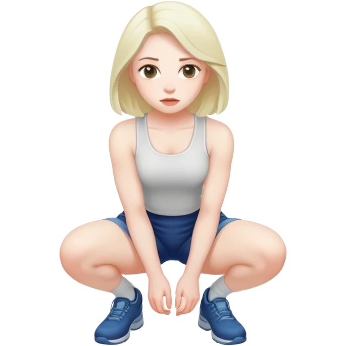 Blood naked girl squatting sfw emoji