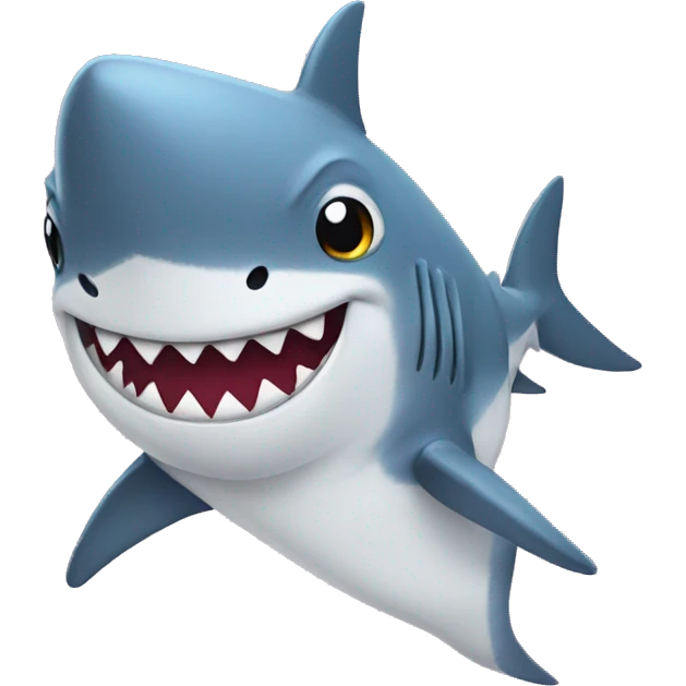 Shark in a tutu emoji