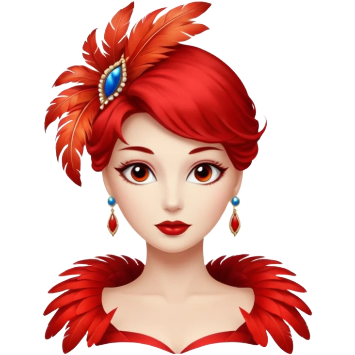 Make a red drinking  coquette  emoji