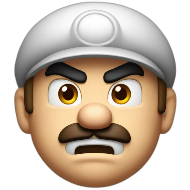 Mario angry emoji