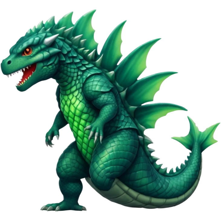 Godzilla evolved emoji