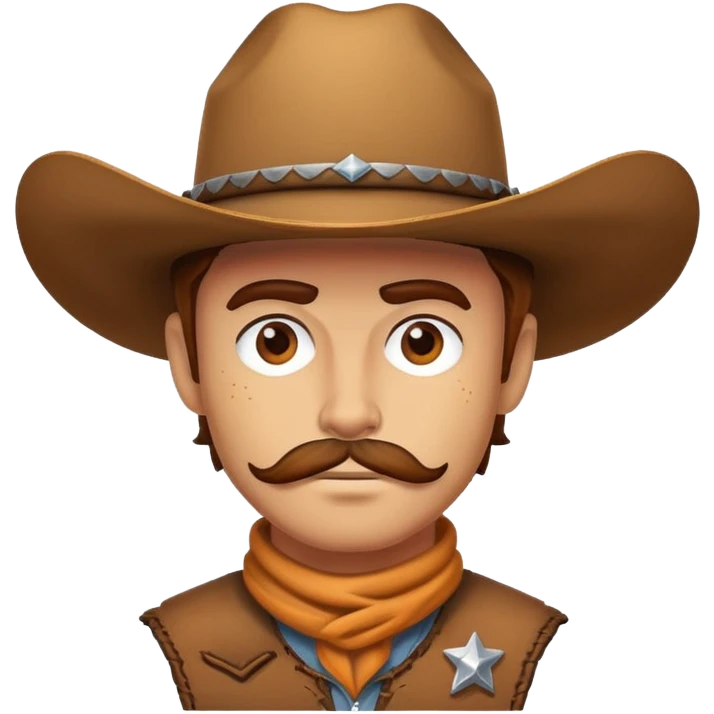 Cow-boy noir emoji