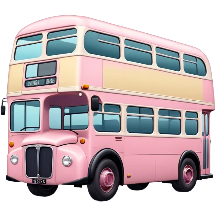 pastel British bus emoji