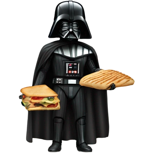 darth vadar holding a panini emoji