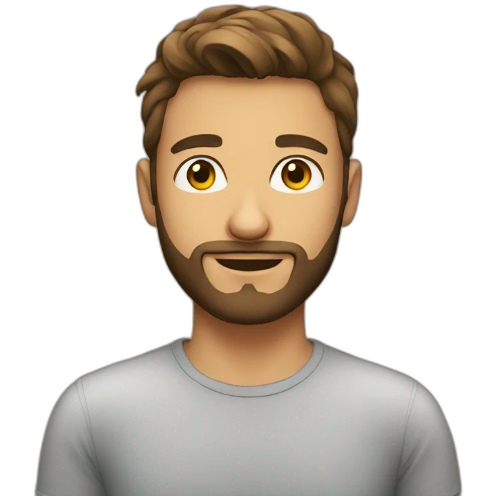Young beard male emoji