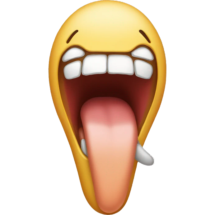 long tounge emoji