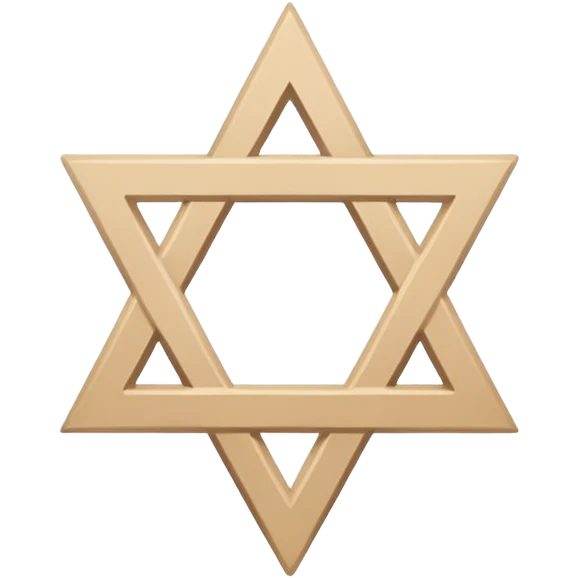 Pale beige Star of David emoji