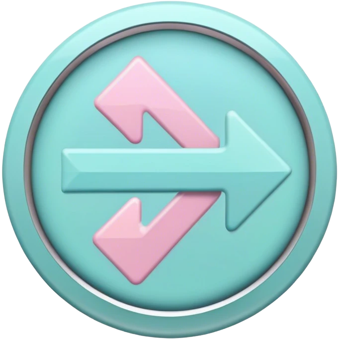 pastel button arrow emoji