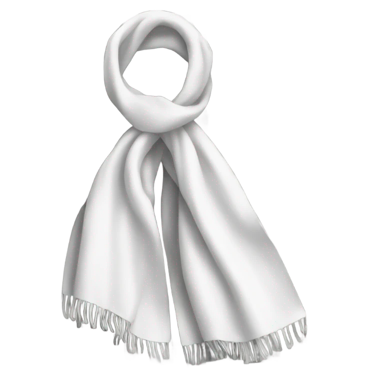 white scarf with thin black check emoji