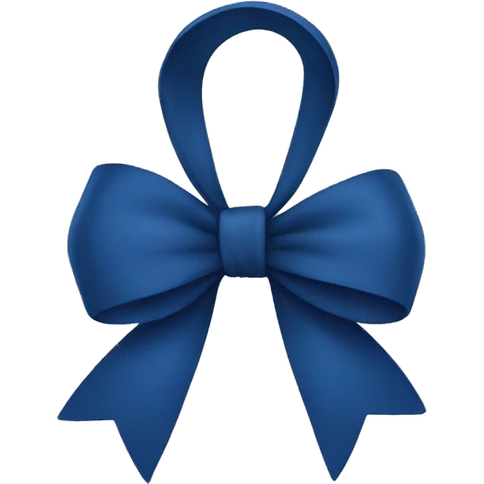 Dark blue bow  emoji