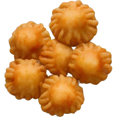  fried momos in plate emoji