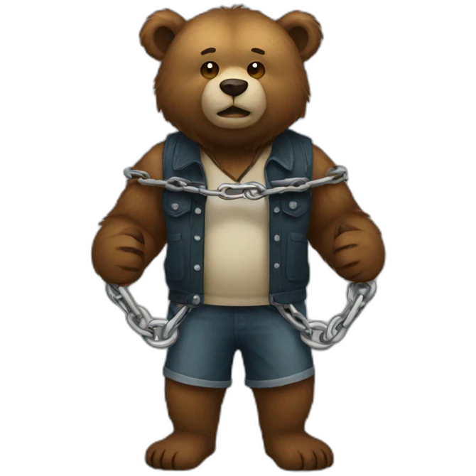 bear-chain emoji