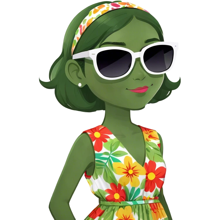Girl with sunglasses emoji