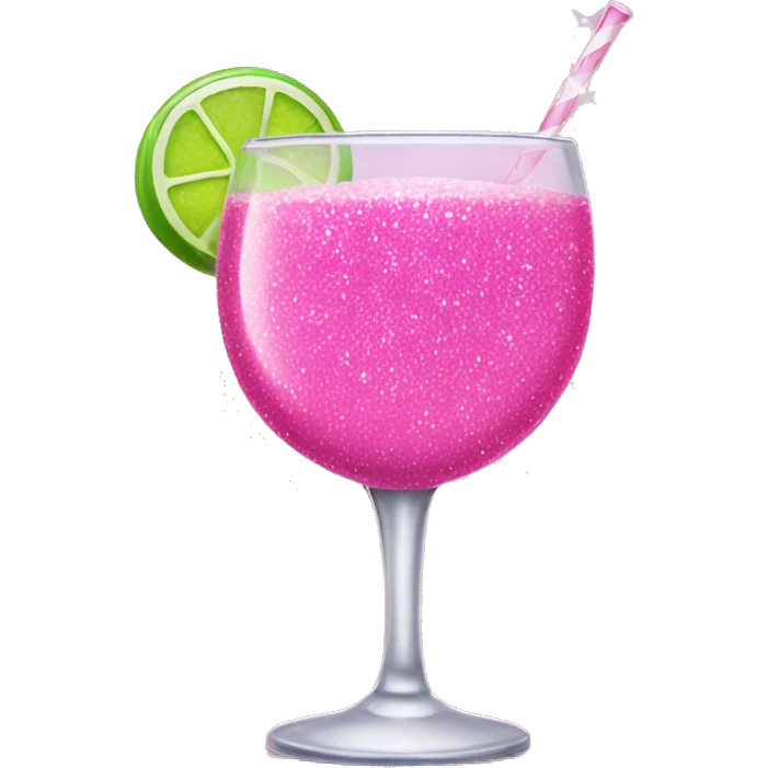 pink alcoholic drink glittery emoji