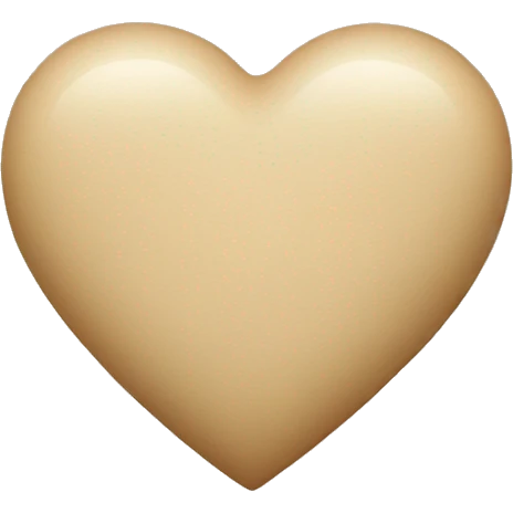 Beige Heart emoji