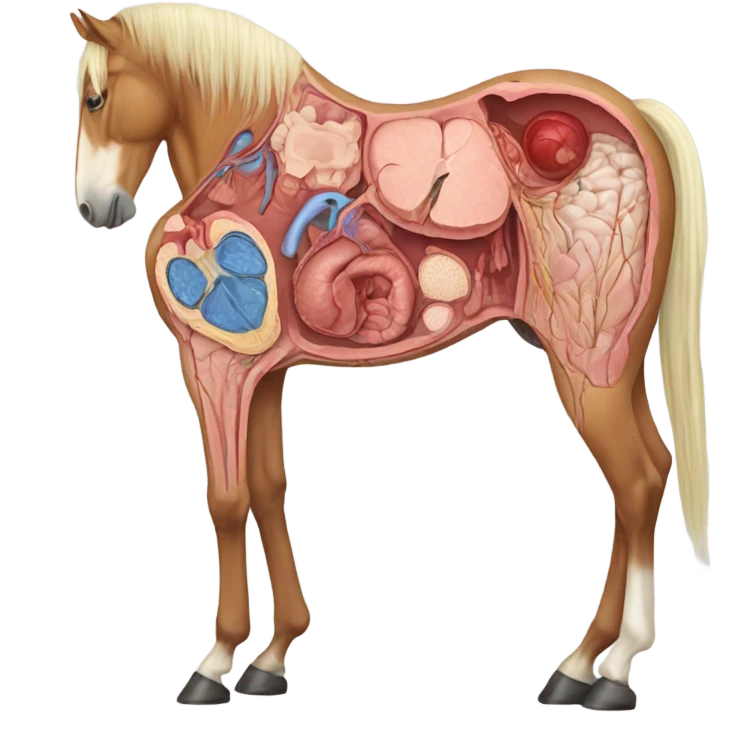 Cross section of a horse  emoji