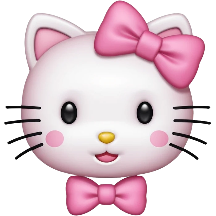 hello kitty cheering emoji