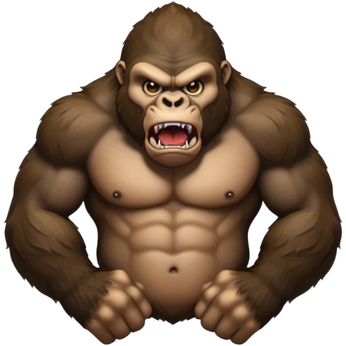 angry gorilla emoji
