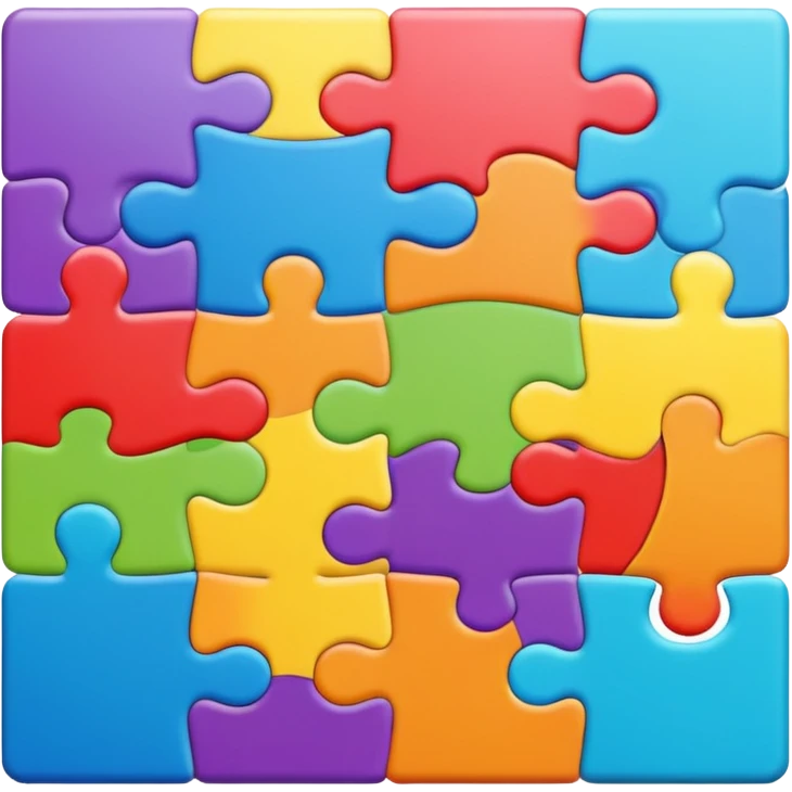 puzzle pieces fitting together on a screen emoji