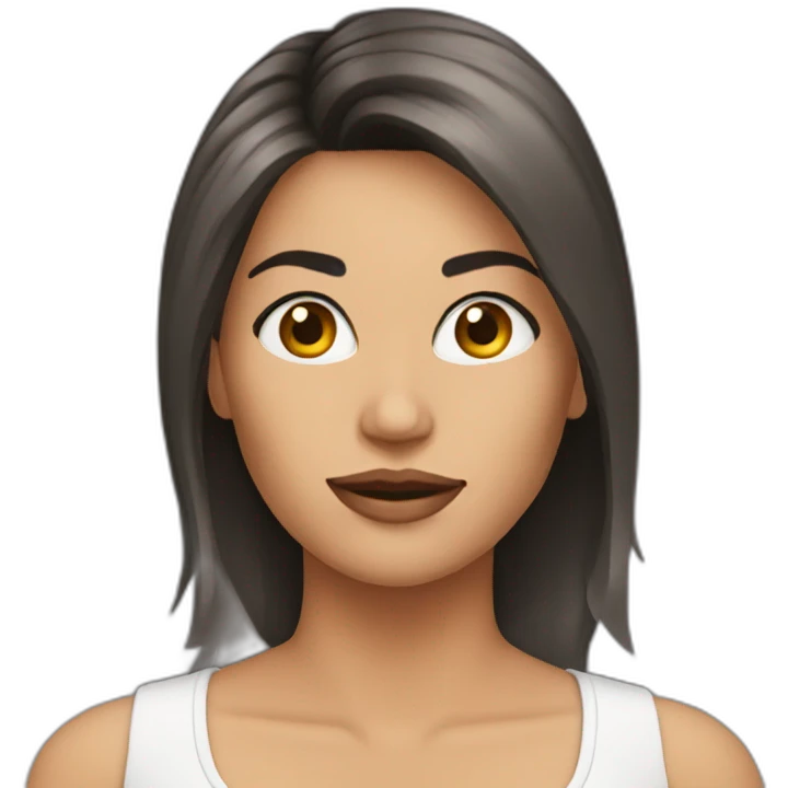 Mujer botox emoji