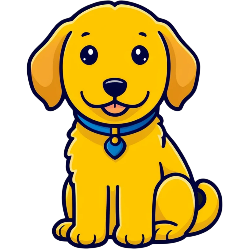 Annoyed golden doodle  emoji
