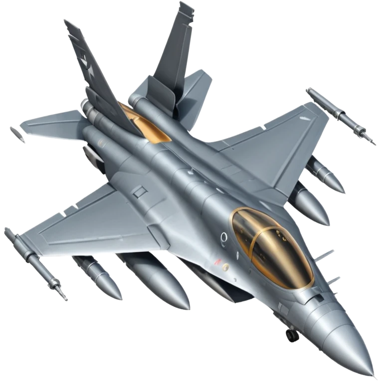 American F16 from topdown view emoji