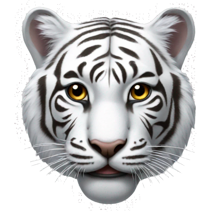 White tiger emoji