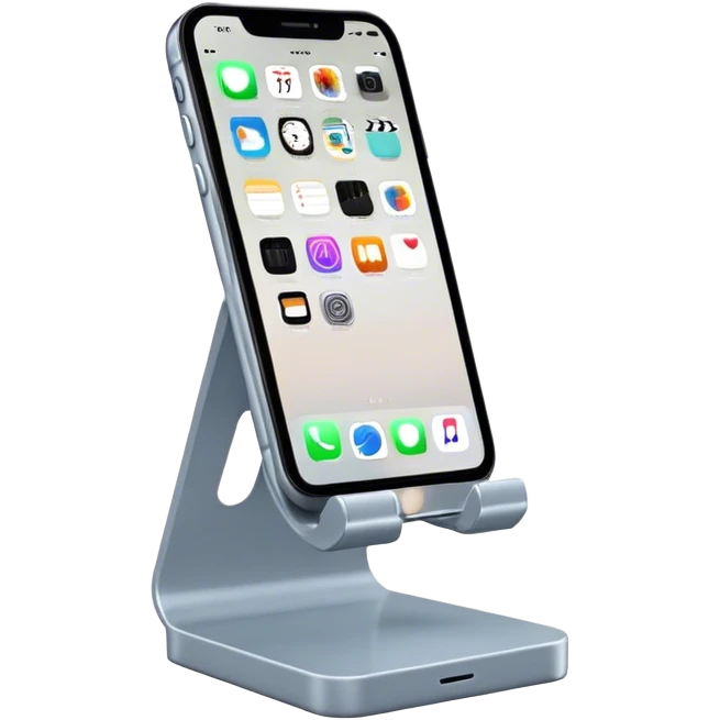 Iphone on stand emoji