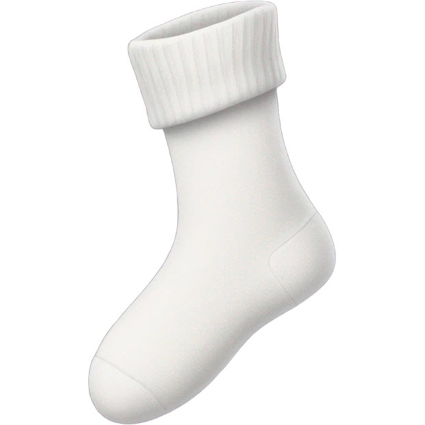 A foot wearing a sock with a face emoji