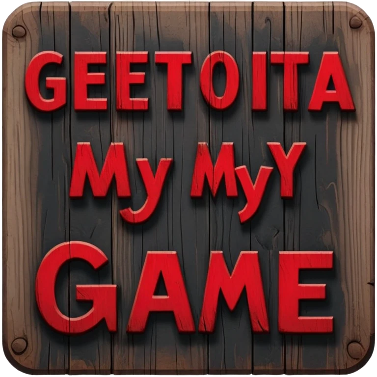 Sign that says "Get outta my game"!! emoji