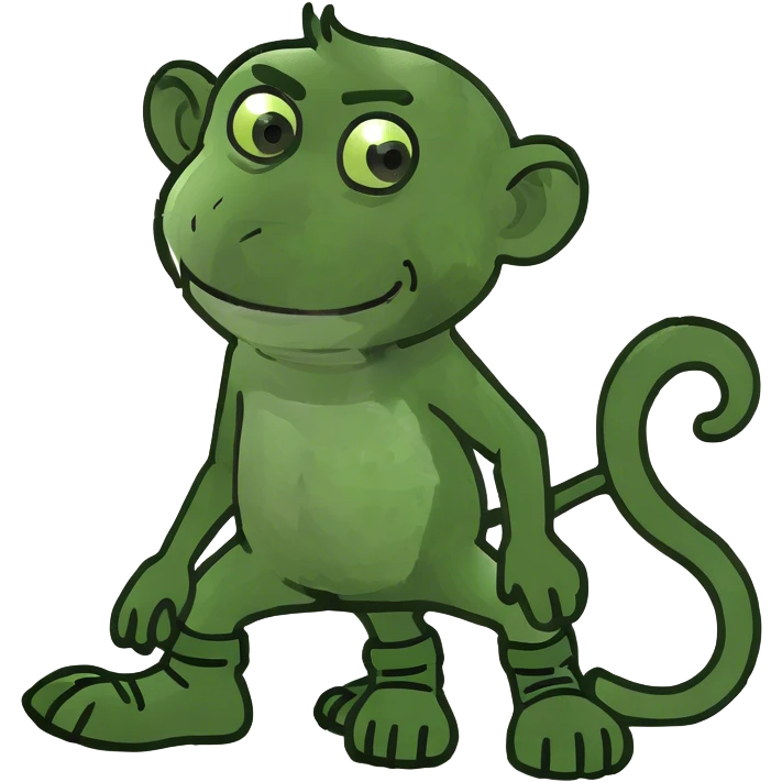 Monkey with boots  emoji