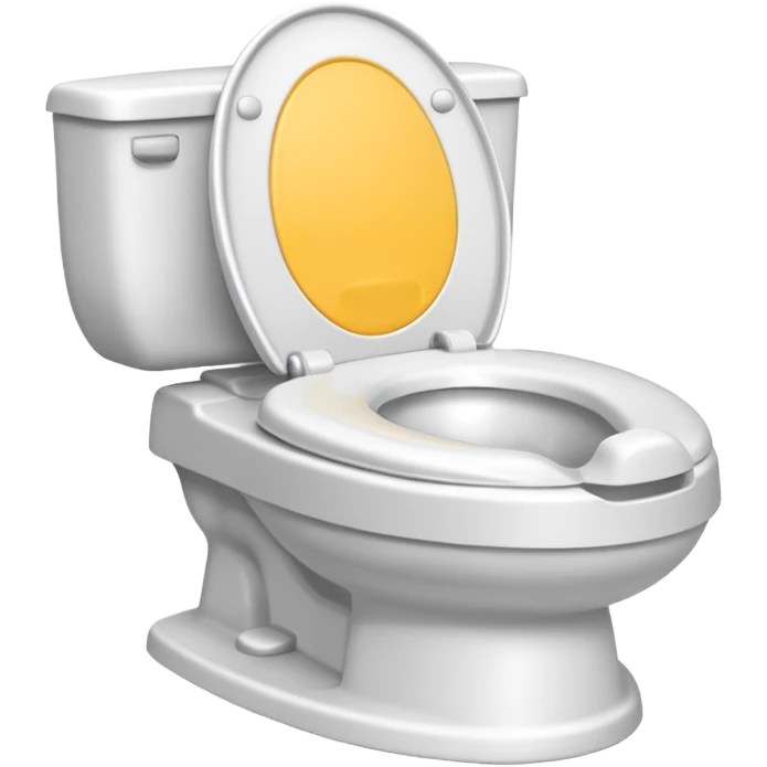 Potty trainer without lid and without face emoji
