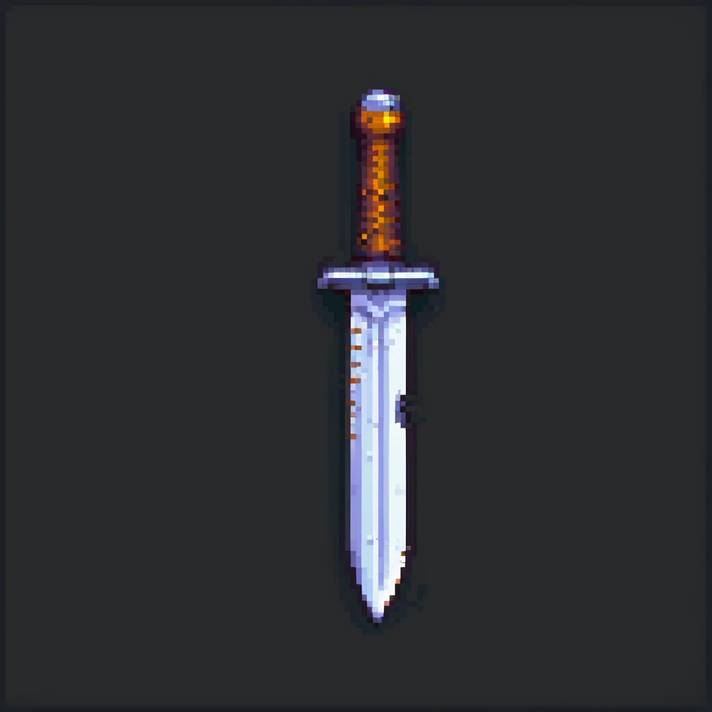netherite sword pixel art style emoji