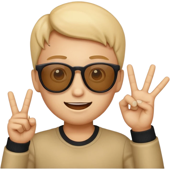 EVET İŞARETİ YAPAN VE GÖZLÜK TAKMIŞ YANA BAKAN HAVALI EMOJİ emoji