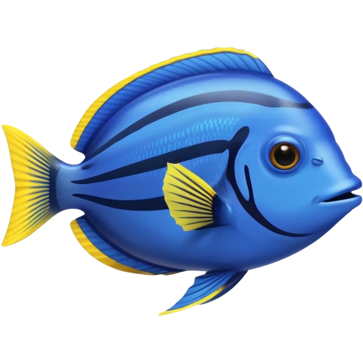 blue tang fish aquarium emoji